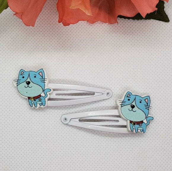 Blue Puppy Hair Barrette - Picture 1 of 2